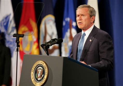 President Bush Delivers Speech On Iraq