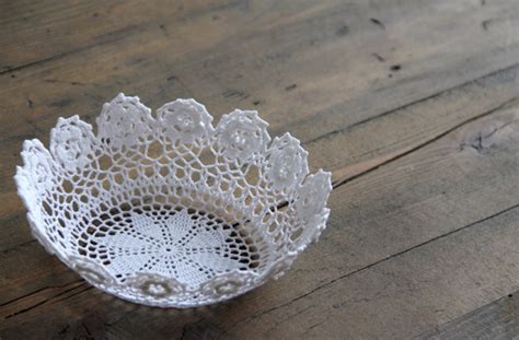 Wild And Free Diy Wednesday Lace Doily Bowl