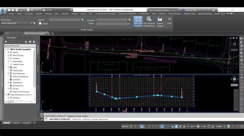 How To Make Plan Profile And Cross Section In Autocad Civil 3d Youtube