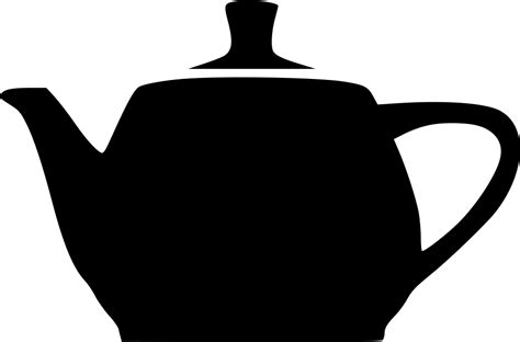 Utah Teapot Kettle Silhouette Tea Png Download 980646 Free