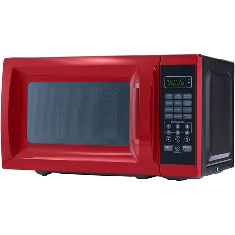 Mainstays 07 Cu Ft 700w Red Microwave Oven