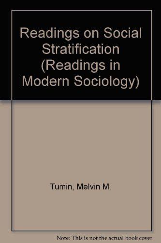 Readings On Social Stratification By Tumin Melvin M Very Good