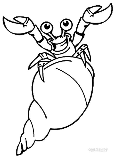A proper hermit crab habitat. Printable Hermit Crab Coloring Pages For Kids | Cool2bKids ...