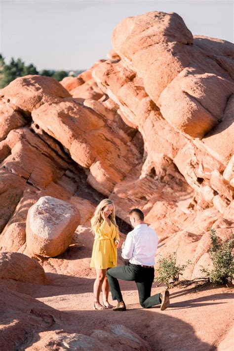 Garden Of The Gods In Colorado Springs Surprise Proposal