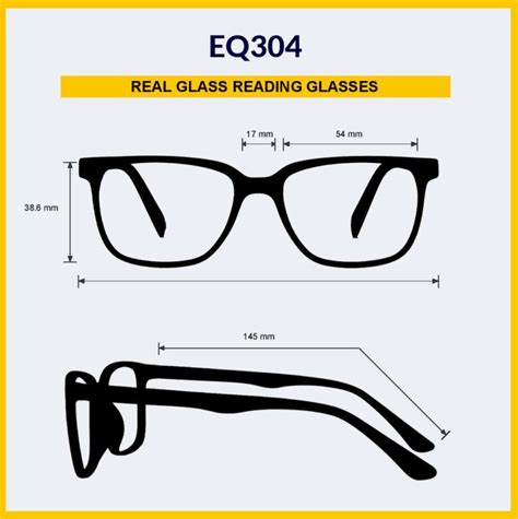 Real Glass Reading Glasses Eq304 Clear Glass Reading Lens