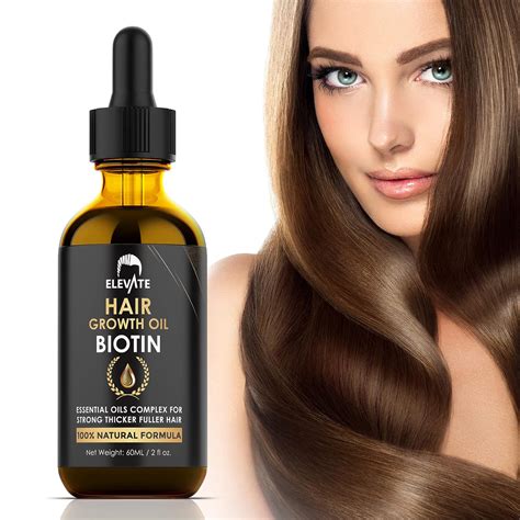 Buy ELEVATE Hair Growth Oil - Biotin Hair Growth Serum & Castor Oil