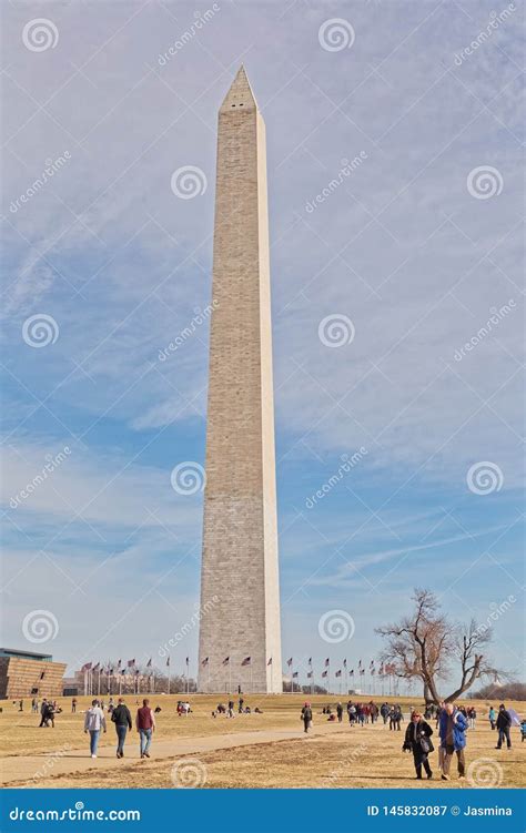 Washington Monument Obelisk United States Of America Editorial