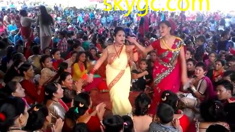 Nepali Teej Live Dance Video In Butwal 13 Devinager Youtube