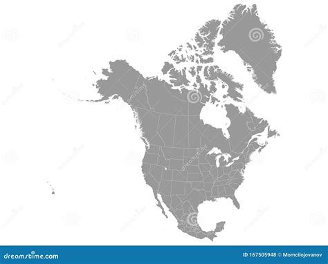 North America Map Background Vector Infographic