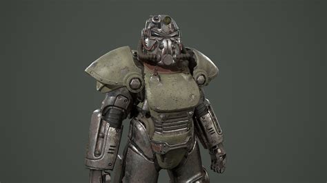 Artstation Fallout T51 Power Armor 4k Retexture