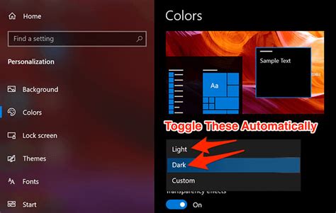How To Automatically Toggle Dark Light Modes On Windows 10 Helpdeskgeek