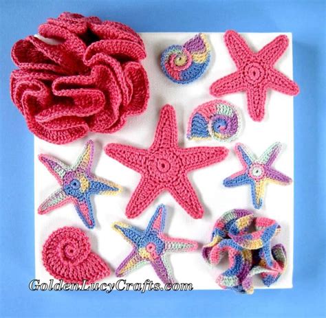 Crochet Wall Arts Inspired By The Sea Goldenlucycrafts