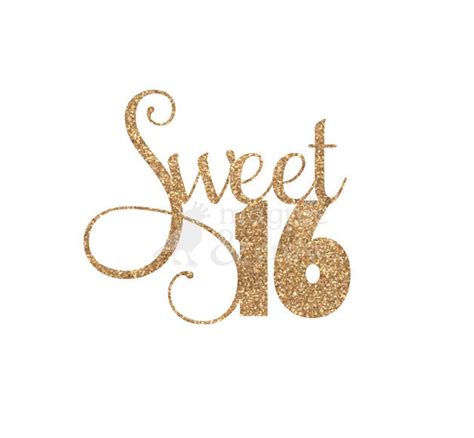 Sweet 16 Svg Sweet Sixteen Svg Sweet 16 Cake Topper Svg Etsy Sweet