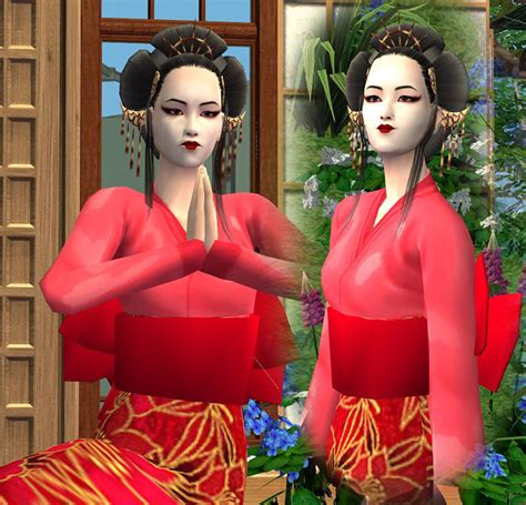 Mod The Sims Ichikiku An Authentic Geisha