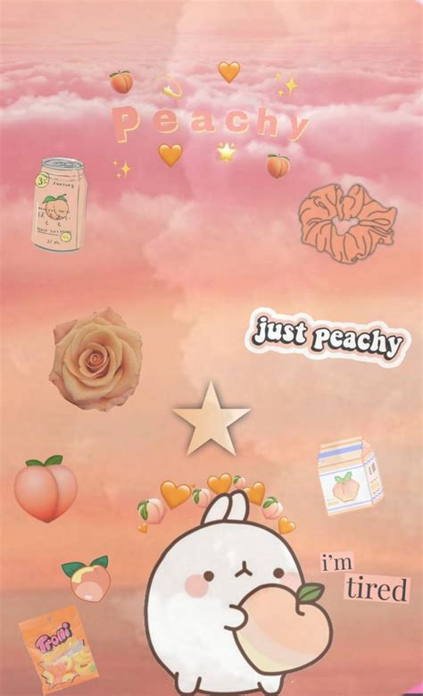 Peach Colour Aesthetic Wallpapers Wallpaper Cave