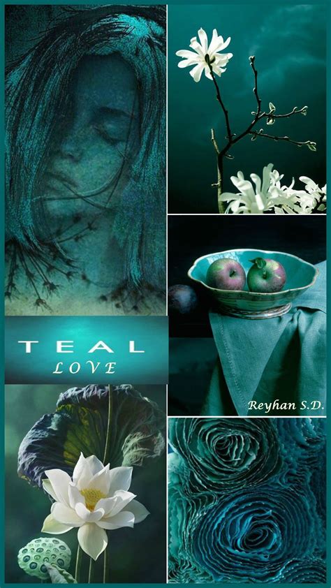 As i am getting ready for fall weather, i wanted to reflect on the change on my macbook wallpaper. '' Teal Love '' by Reyhan S.D. | Shades of teal, Aesthetic ...