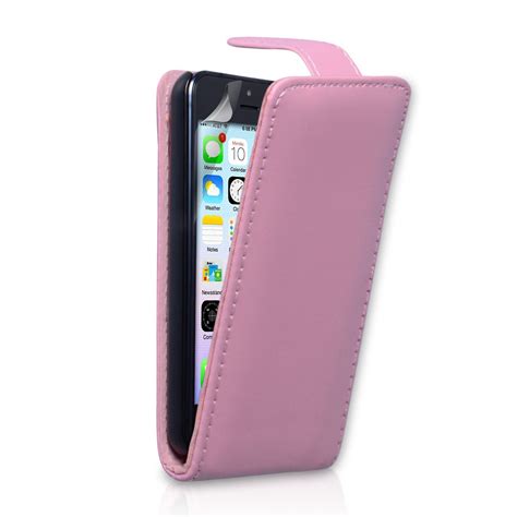 The design of the case is such that it reveals the color of the iphone 5c, letting you create 30 different combinations. YouSave iPhone 5C Flip Case - Baby Pink | Mobile Madhou