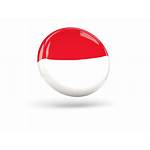 Icon Round Indonesia Shiny Monaco Flag Terms