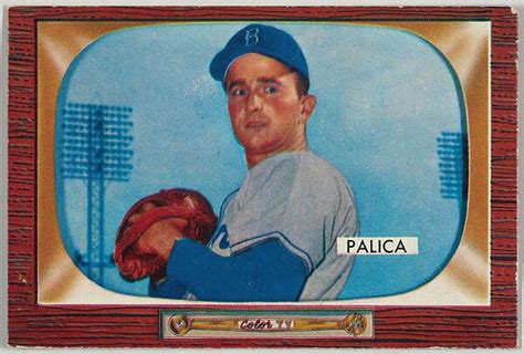 Issued By Bowman Gum Company Erv Palica Pitcher Brooklyn Dodgers