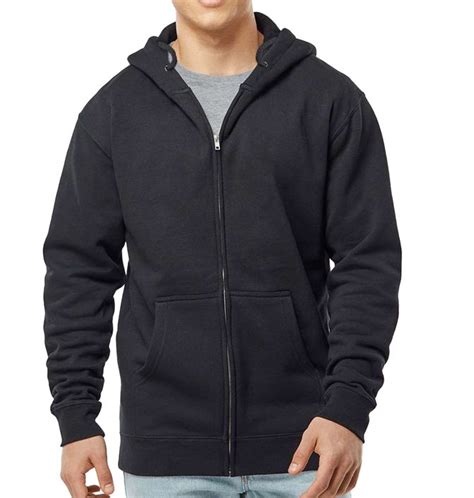 Custom Independent Trading Co Heavyweight Full Zip Hoodie