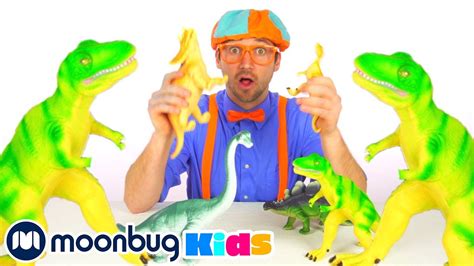 Learn Dinosaur Names With Blippi Jurassic Tv Dinosaurs And Toys T