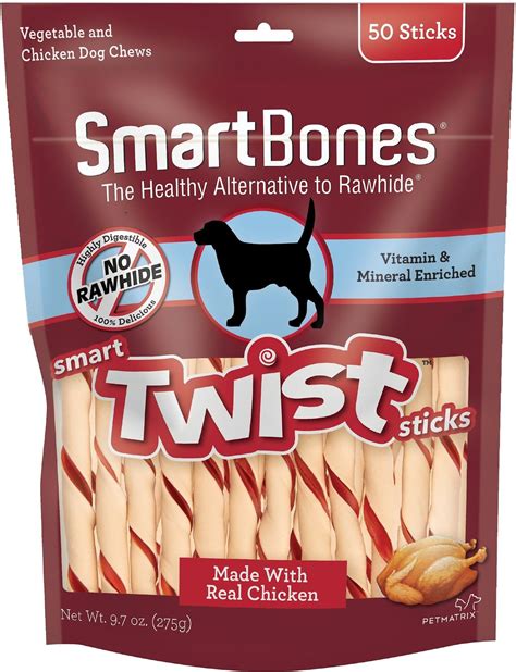 Smartbones Twist Sticks Chicken Flavor Dog Treats 50 Count