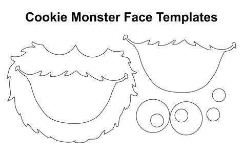 Cookie Monster Face Template Printable Printable Templates