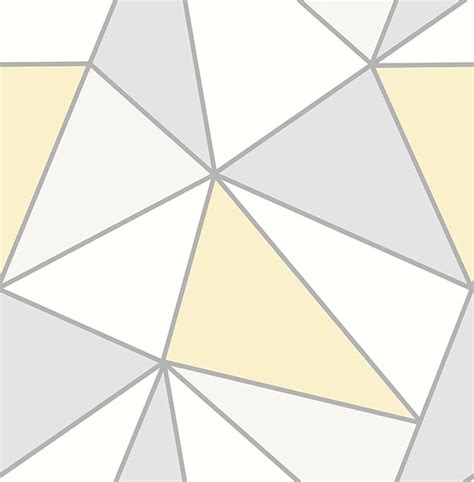 Apex Yellow Geometric Wallpaper Wallpaper And Borders The Mural Store