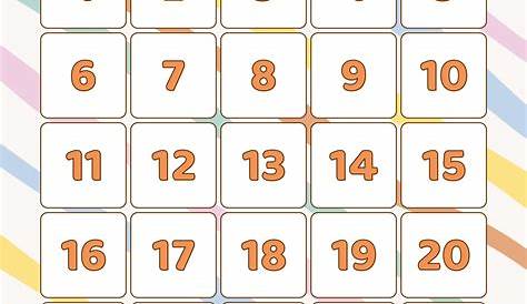 5 Best Images of Printable Number Grid 1 25 - Printable Number Chart 1