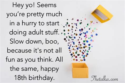 Funny Happy 18 Birthday Messages Birthday Cake Images