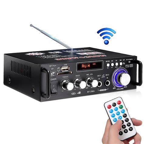 Bt 298a110v 12v Hifi Bass Car Audio Stereo Power Amplifier Bluetooth Fm