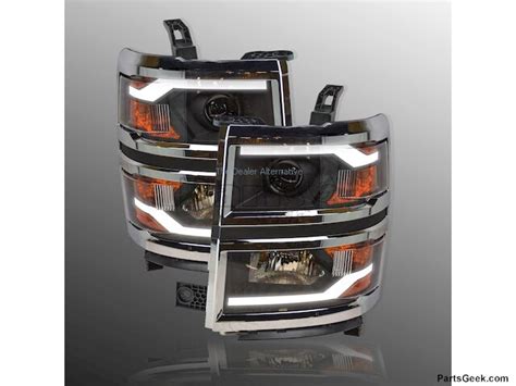 14 2014 Chevrolet Silverado 1500 Headlight Assembly Body Electrical