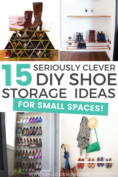 If you like these bedroom storage hacks, you'll love our top 8 shoe storage ideas. 15 Clever DIY Shoe Storage Ideas |Grillo Designs