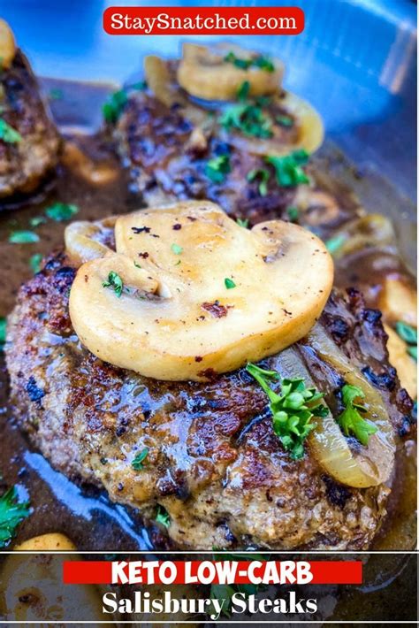 I also added a can of drained & rinsed black beans. Keto Low Carb Salisbury Steak with Mushroom Gravy is a ...