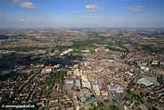 aeroengland | aerial photograph of Barnsley Yorkshire England UK