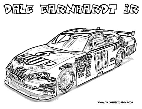 Race Car Pictures To Print Car Coloring Pages Cars Nascar Free