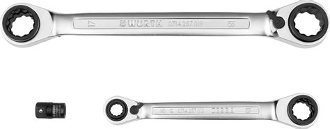 Double Ring Ratcheting Box Wrench Set 8mm 19mm Wurth Canada