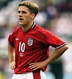 Michael Owen of England in action during the FIFA World Cup Finals 2002 ...