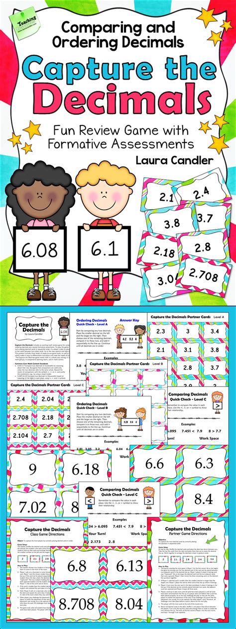 Capture The Decimals Is An Exciting Math Game That Will Help 4th Grade