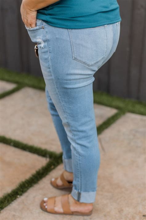 Kancan Ankle Skinny Jeans Light Beatrice Wash The Pulse Boutique