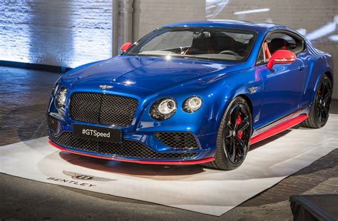 Bentley Unveil Bold Blue 2017 Bentley Continental Gt Speed