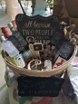 A basket of Firsts- wedding or bridal shower. The basket, "All because ...