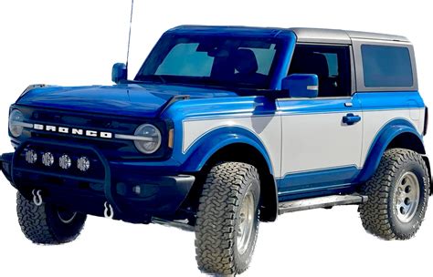 2021 Up Ford Bronco Two Tone Center Body Graphics