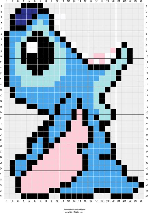 Stitch Fiddle Pixel Art Pattern Pixel Art Pixel Art Maker