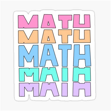 Stickers Sur Le Thème Math Redbubble