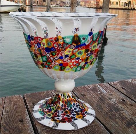 Murano Handblown Glass Italia Italian Art Hand Blown Glass Margarita Glass Art Tableware