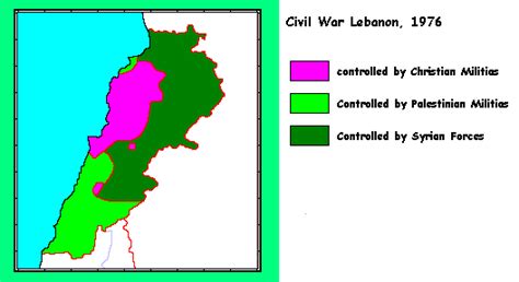 Filelebanon Civil War Map 1976 Wikimedia Commons