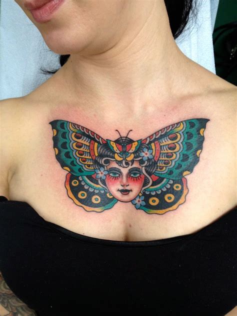 Lets Get Inked Girls Butterfly Breast Tattoo Chest Tattoos For Women