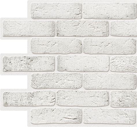 White Faux Bricks 32 Ft X 16 Ft 96cm X 48cm Pvc 3d Wall Panel