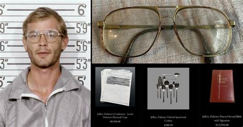 serial killer jeffrey dahmer s prison glasses for sale for almost p9 million other memorabilia